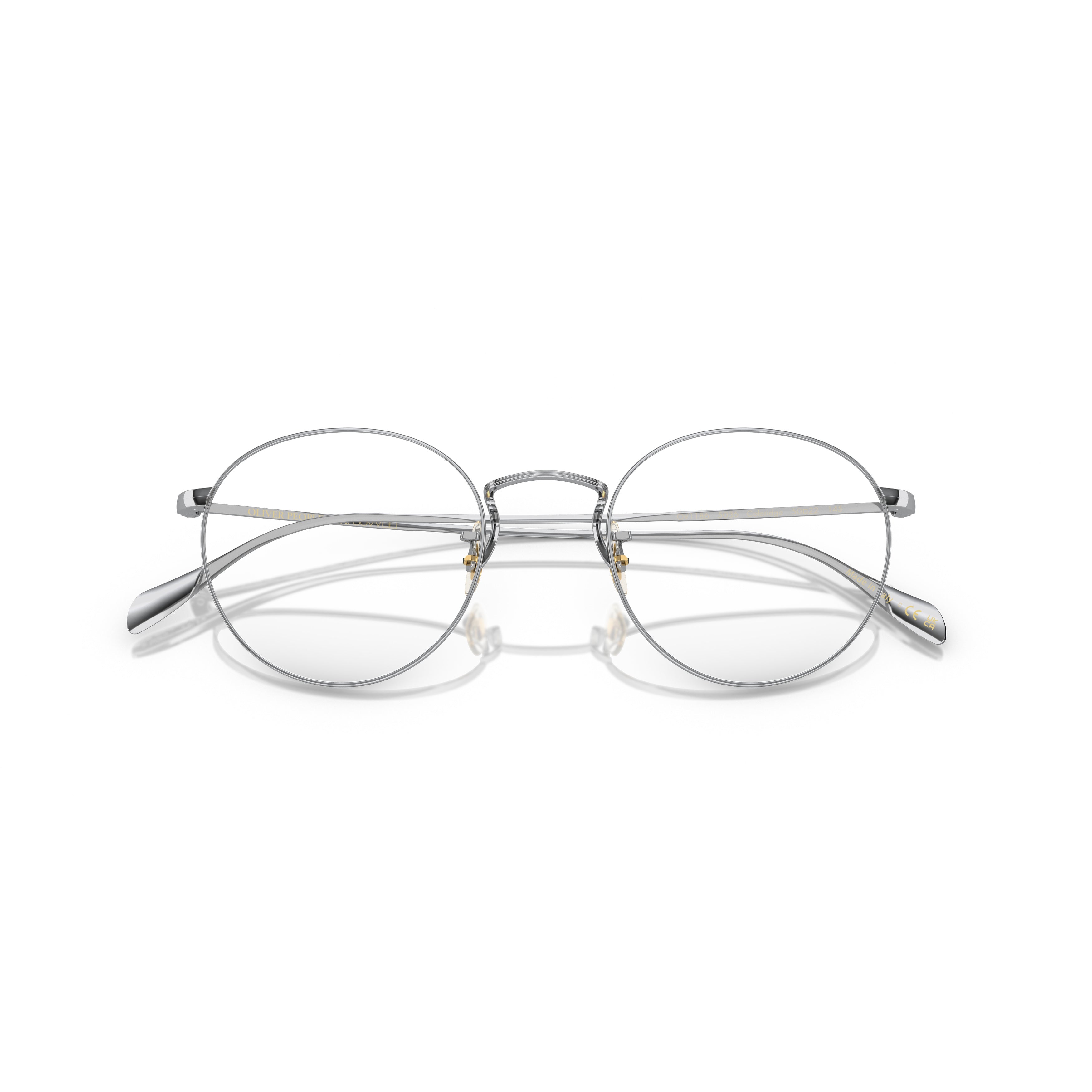 0ov1186 Thin Round Metal Eyeglasses with Adjustable Nose Pads