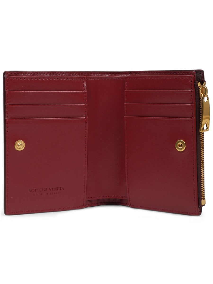 Compact Bi-Fold Wallet With Woven Detail