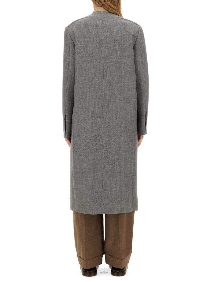 Tailored Grey Wool Coat