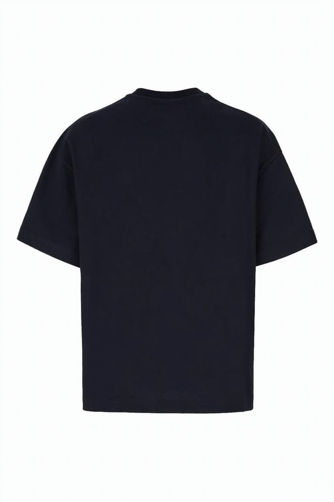 Boxy-Fit Black Cotton T-Shirt