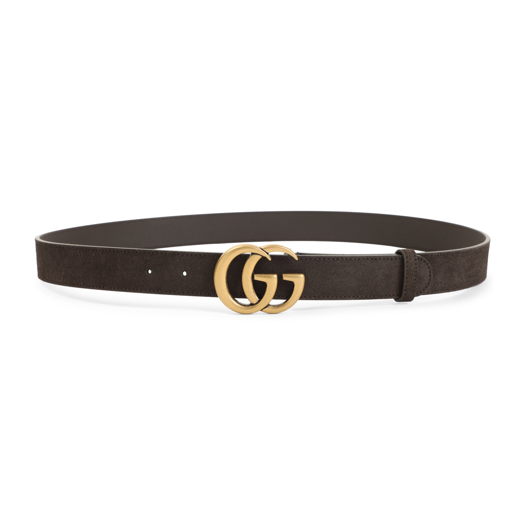 Brown Suede Calfskin Belt