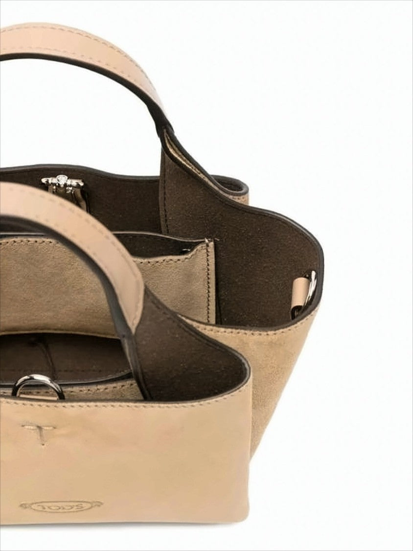 Compact Calf Leather Shoulder Bag with Adjustable Strap