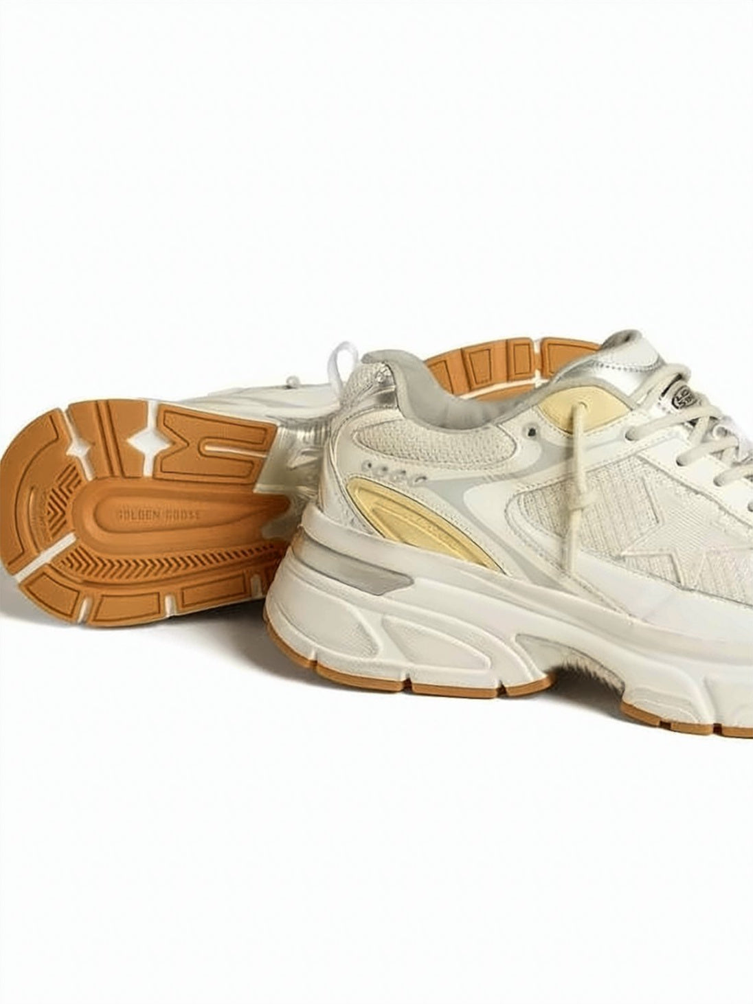 Layered Sneakers with Mixed Materials