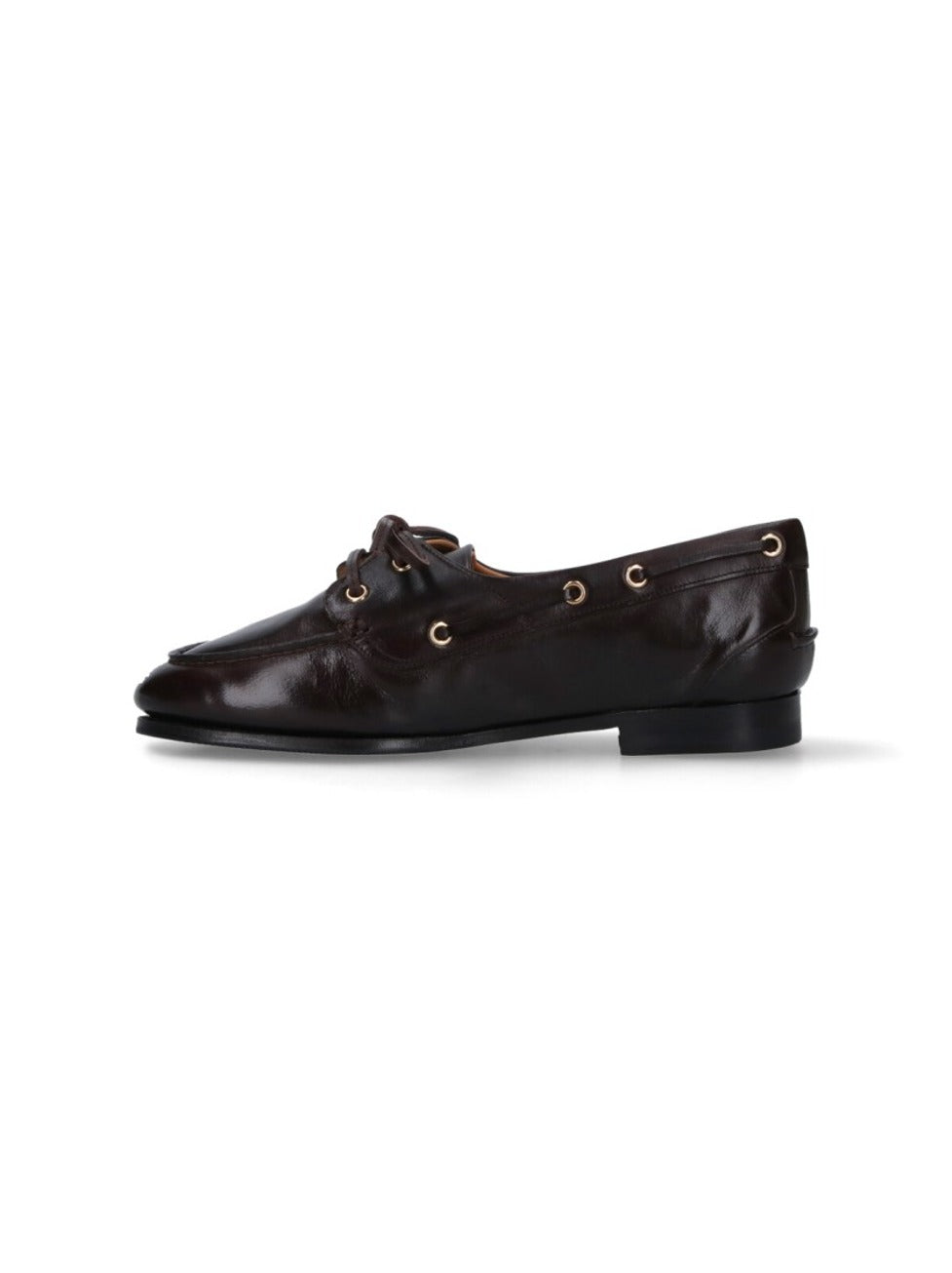 Dark Buffalo Leather Slip-On Loafers