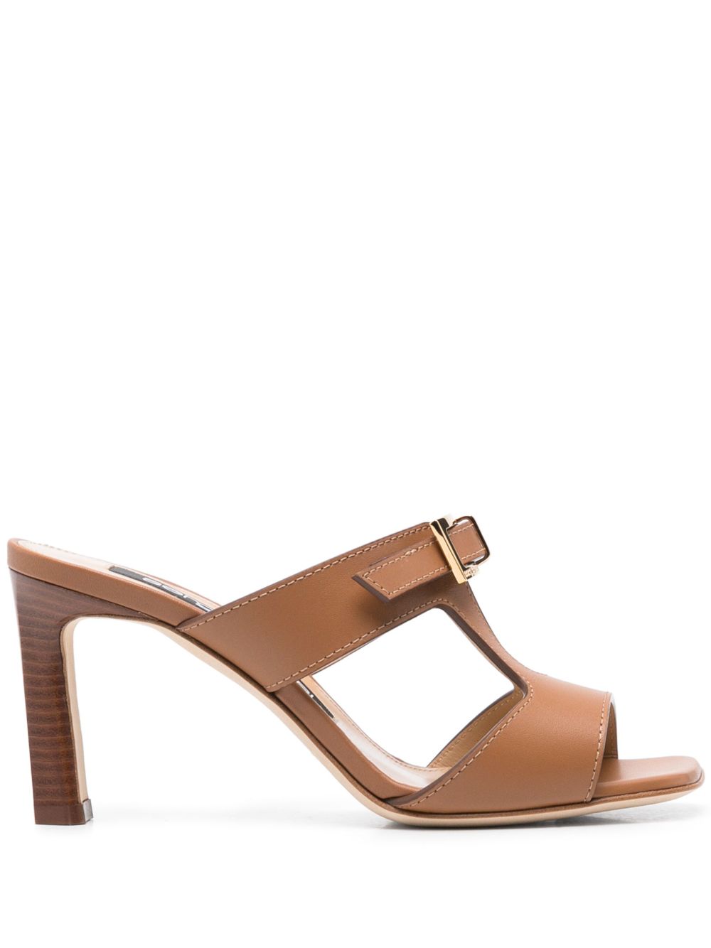 Camel Brown Leather Sandals