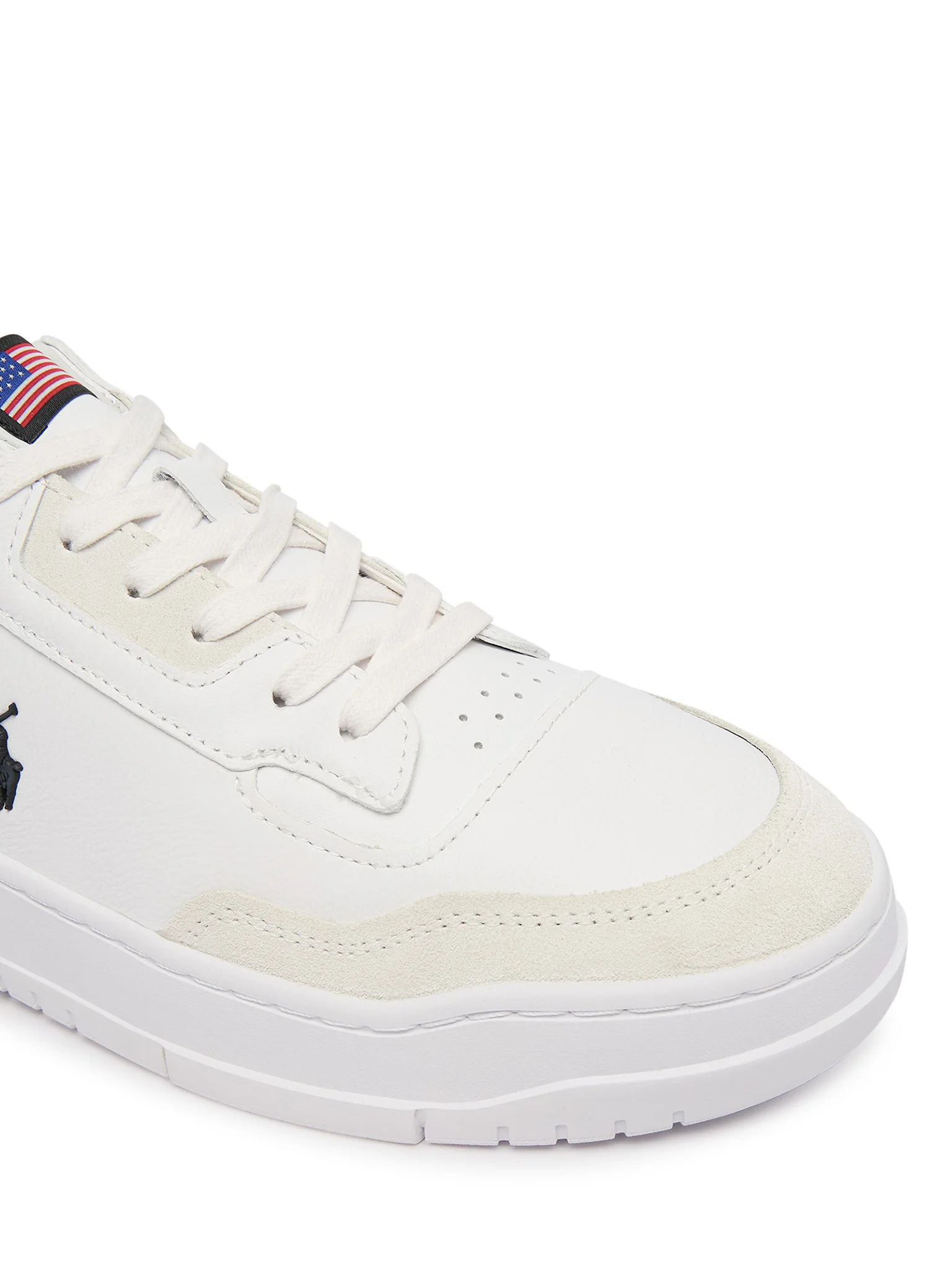 Low-Top Sneakers with Suede Overlays