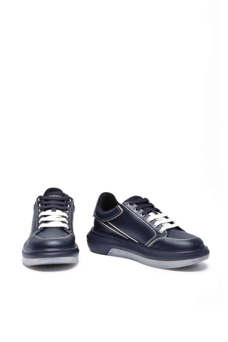 Sneakers Leather Laces - Blue
