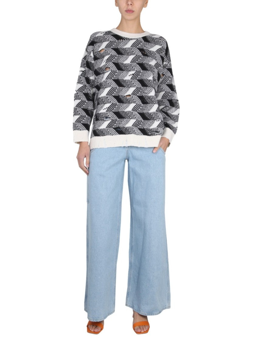 Jacquard Knit Sweater