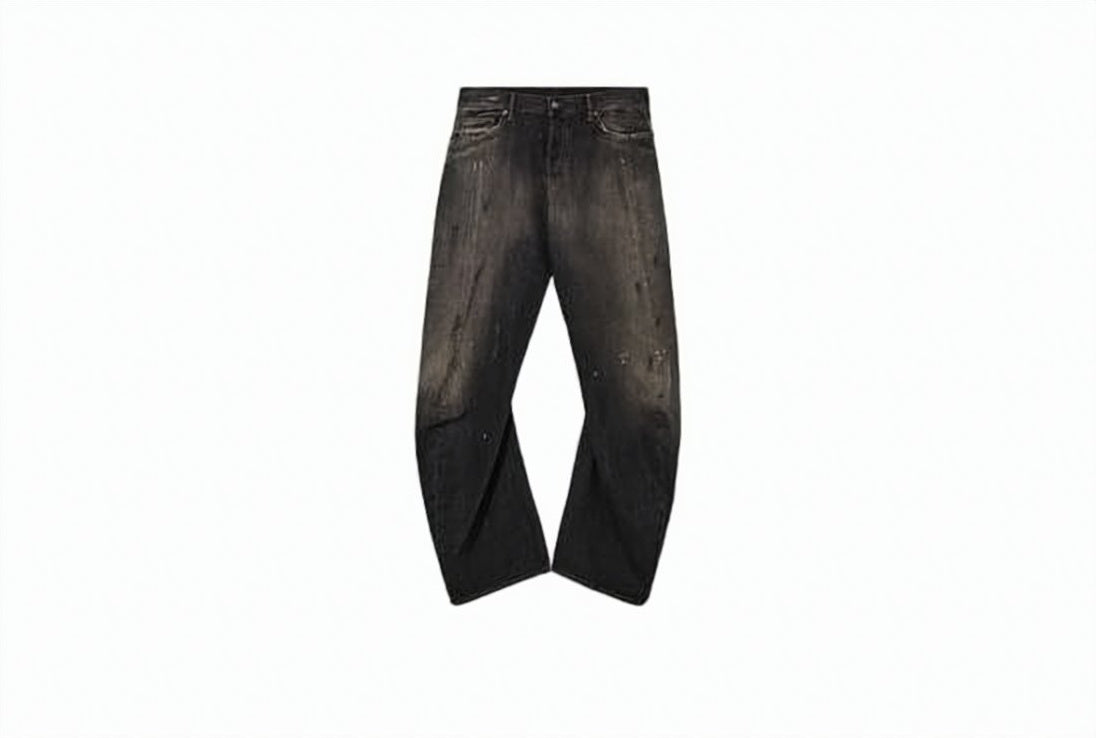 Faded Black Denim Pants