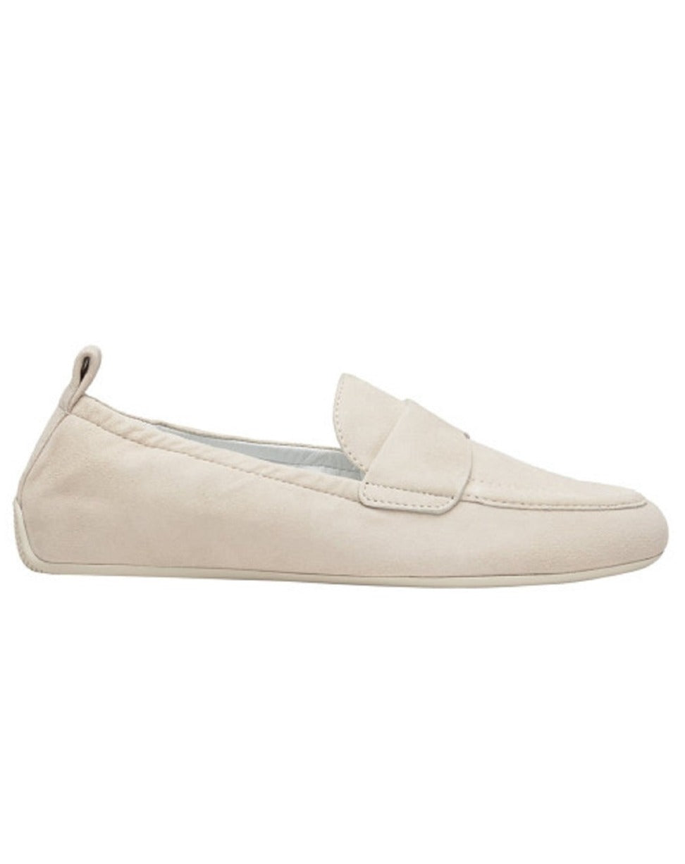 Neutral Suede Deconstructed Loafer