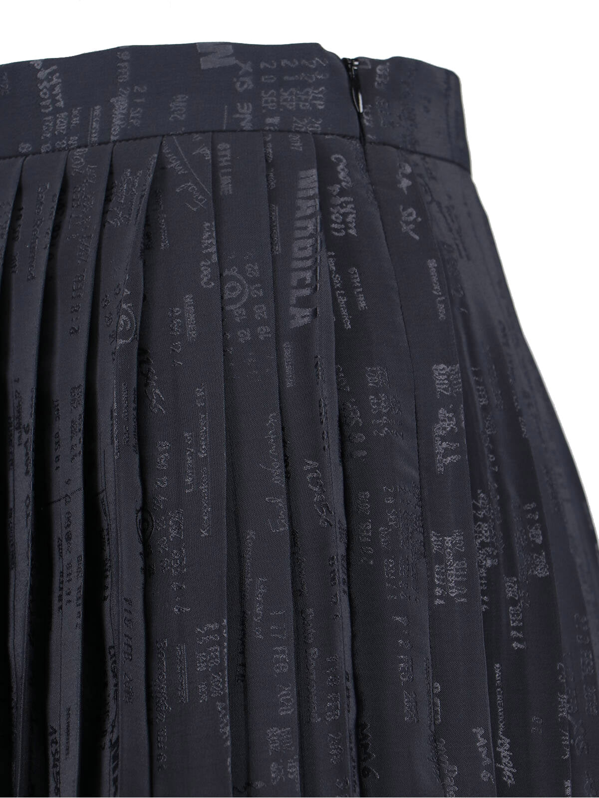 Pleated Midi Skirt – Black