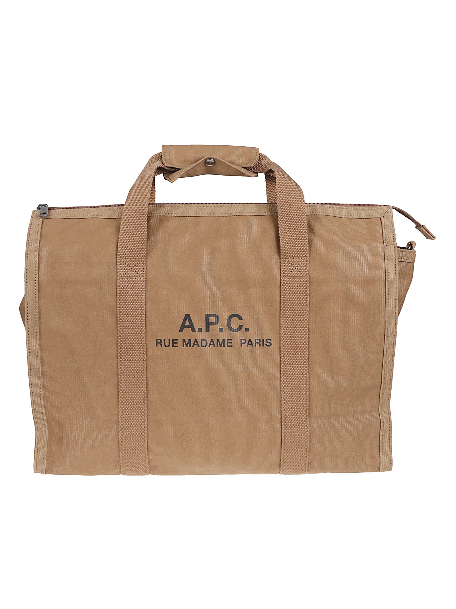Rectangular Cotton Bag with Padded Handles and Detachable Strap