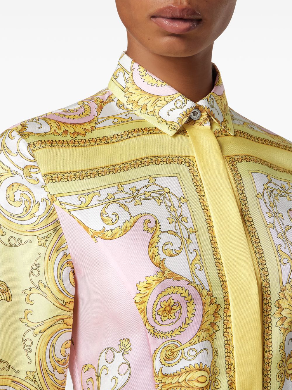 Mini Dress With Baroque Print