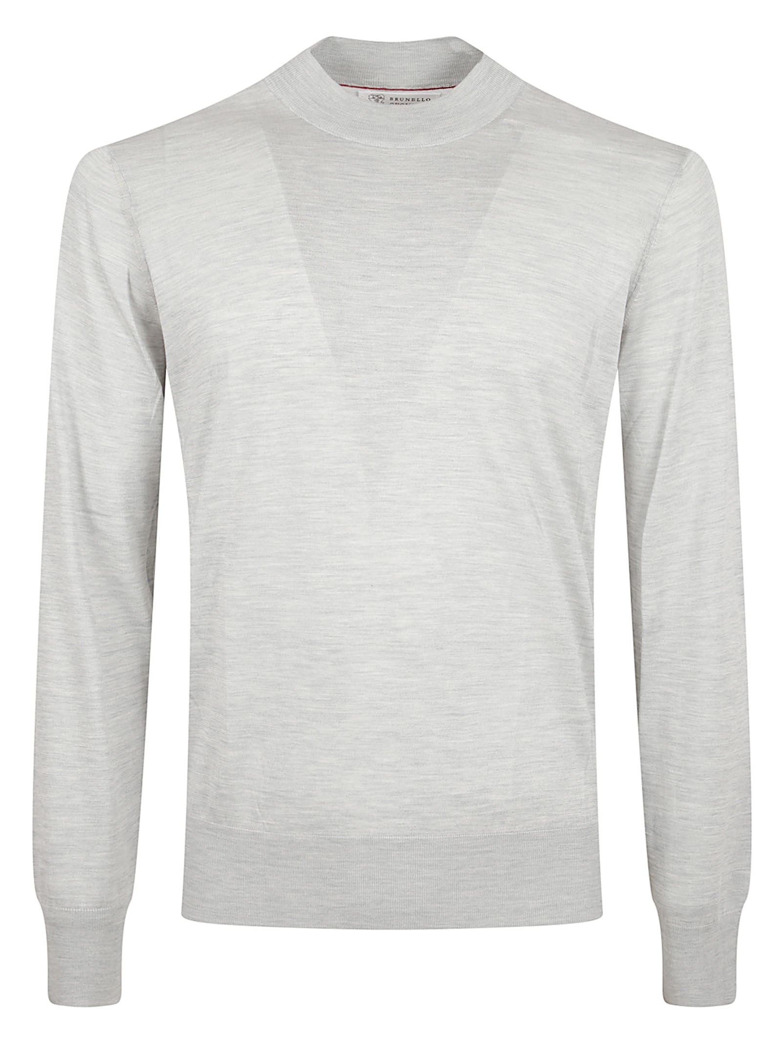 Crew Neck Lightweight Sweater In Sumptuous Silk-Cotton Blend
