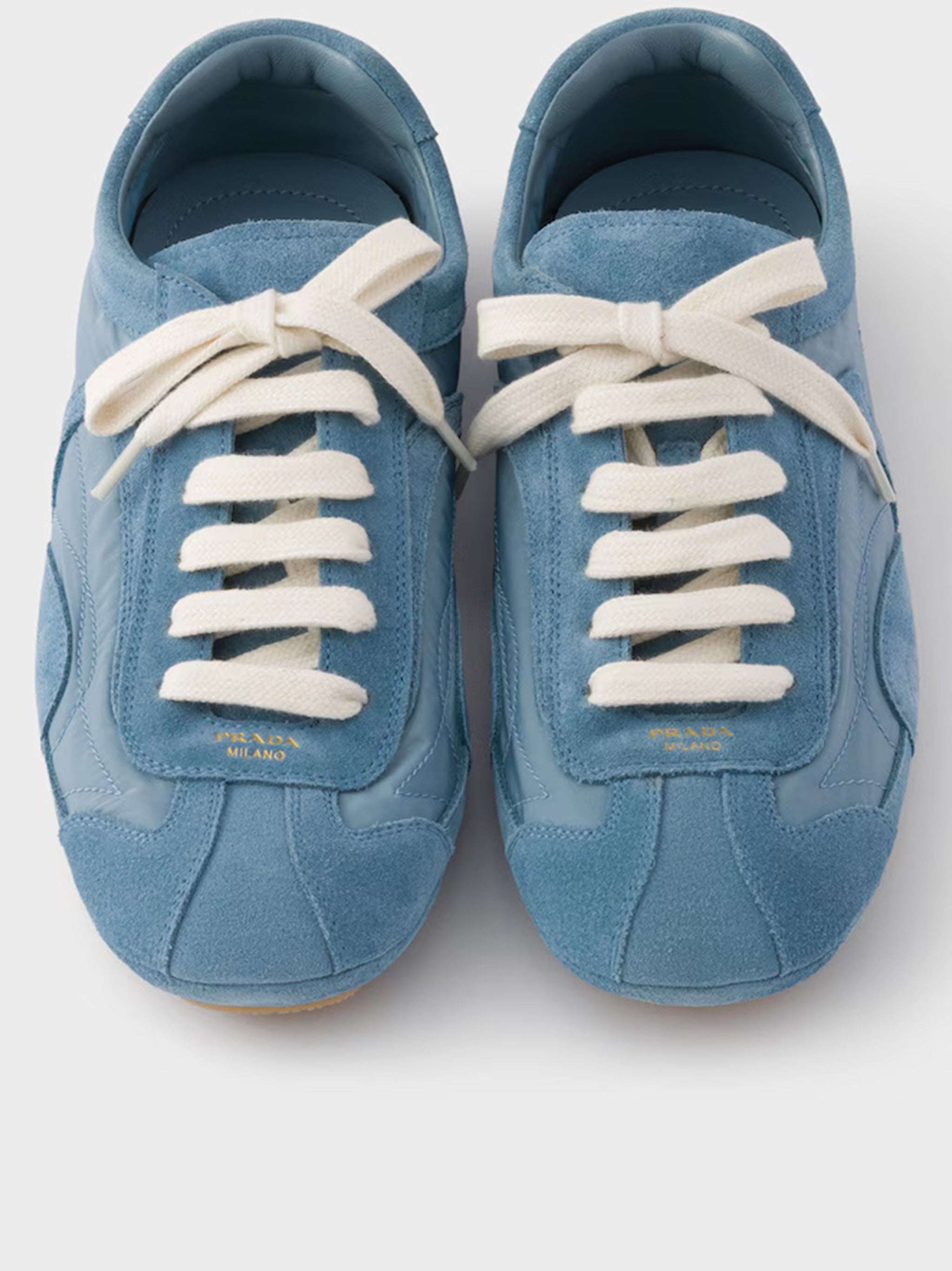 Blue Montecarlo Suede/Fabric Panels Sneakers
