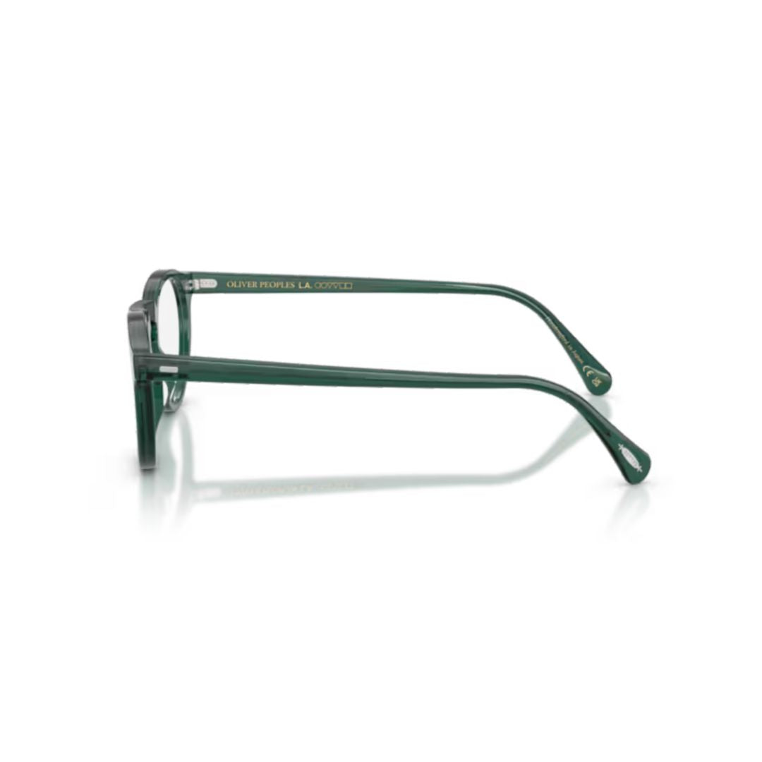 0ov5186 Deep Green Round Frame Acetate Eyeglasses
