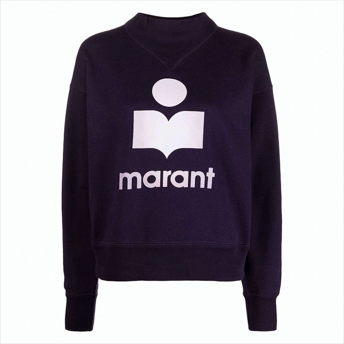 Dropped Shoulder Sweatshirt With Light Pink Logo