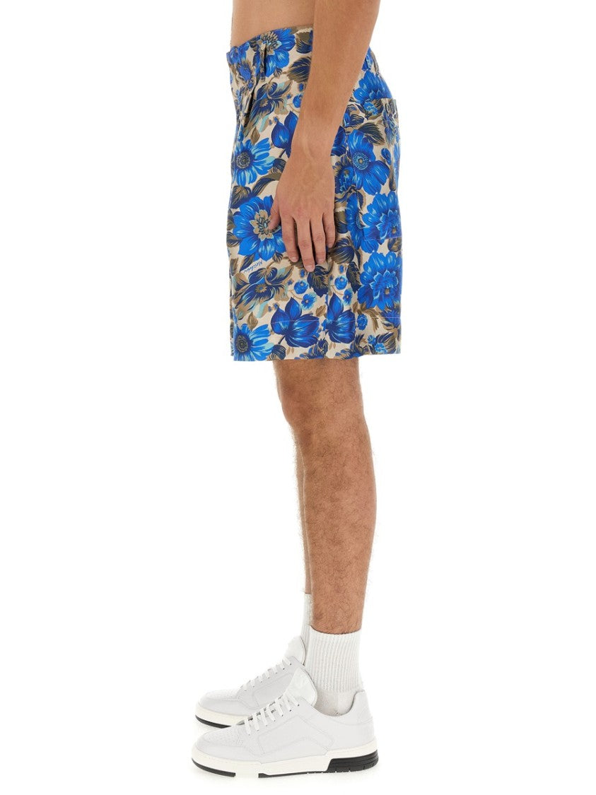 All Over Blue Flower Shorts