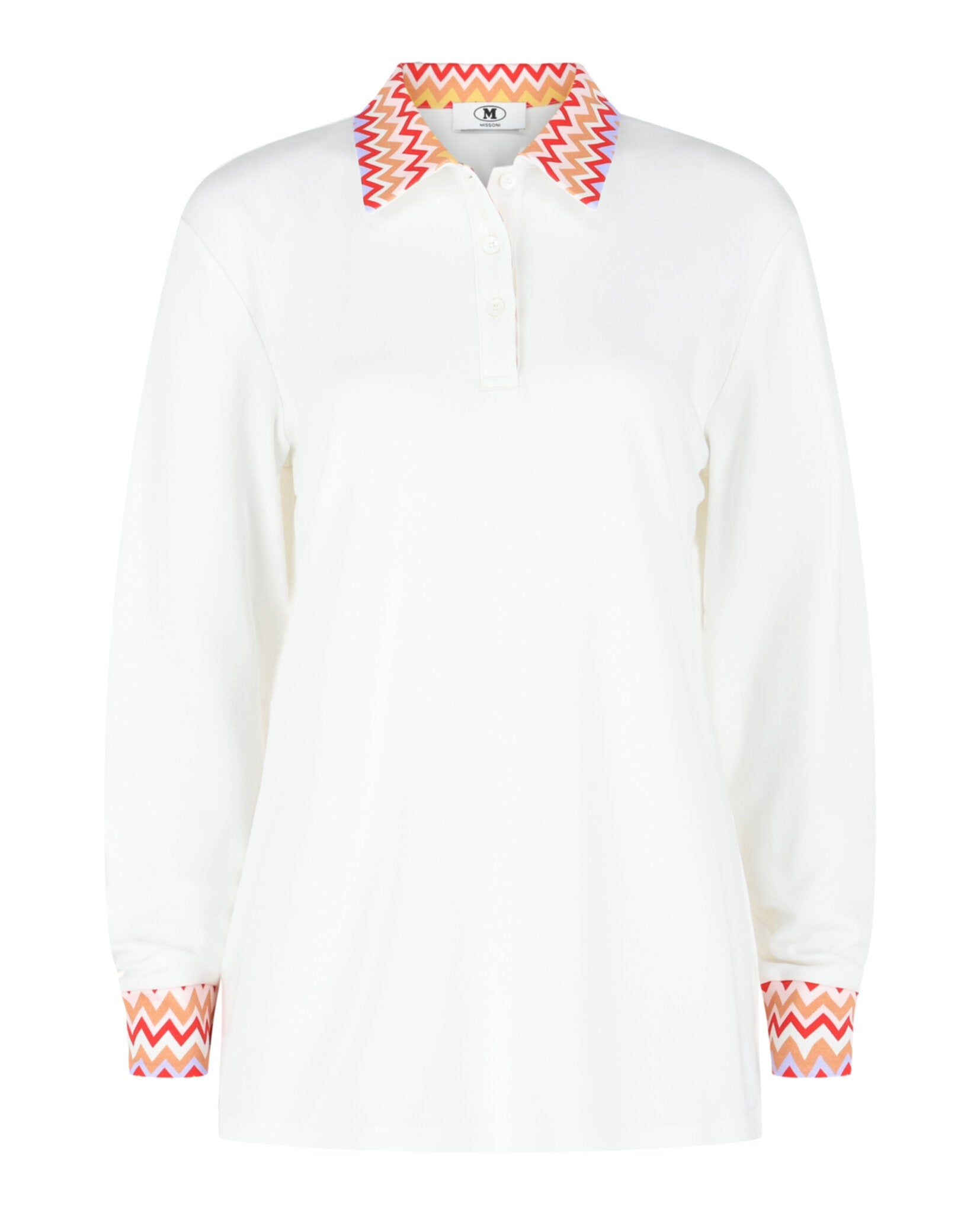 Polo Shirt With Zig Zag Details