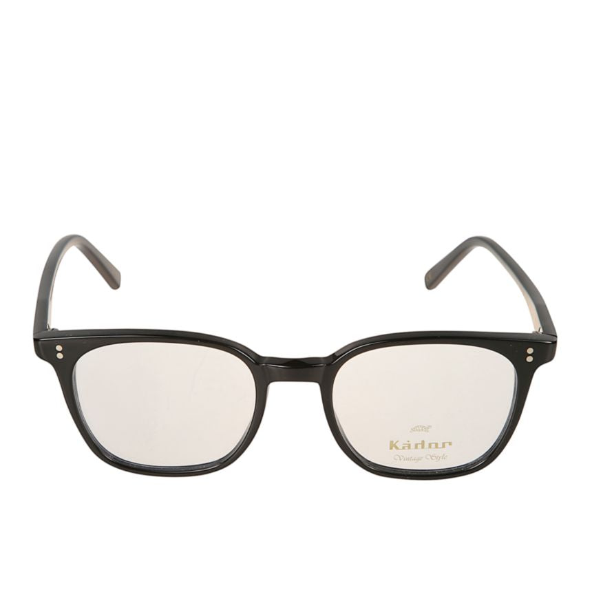 Quadro/N Glossy Black Rectangular Frame Eyeglasses