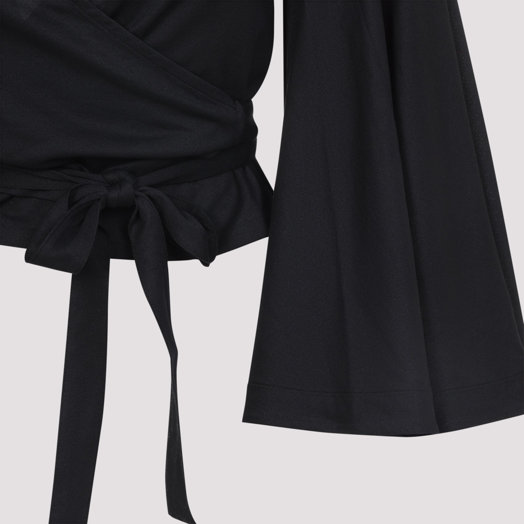 Deep V-Neck Wrap Top