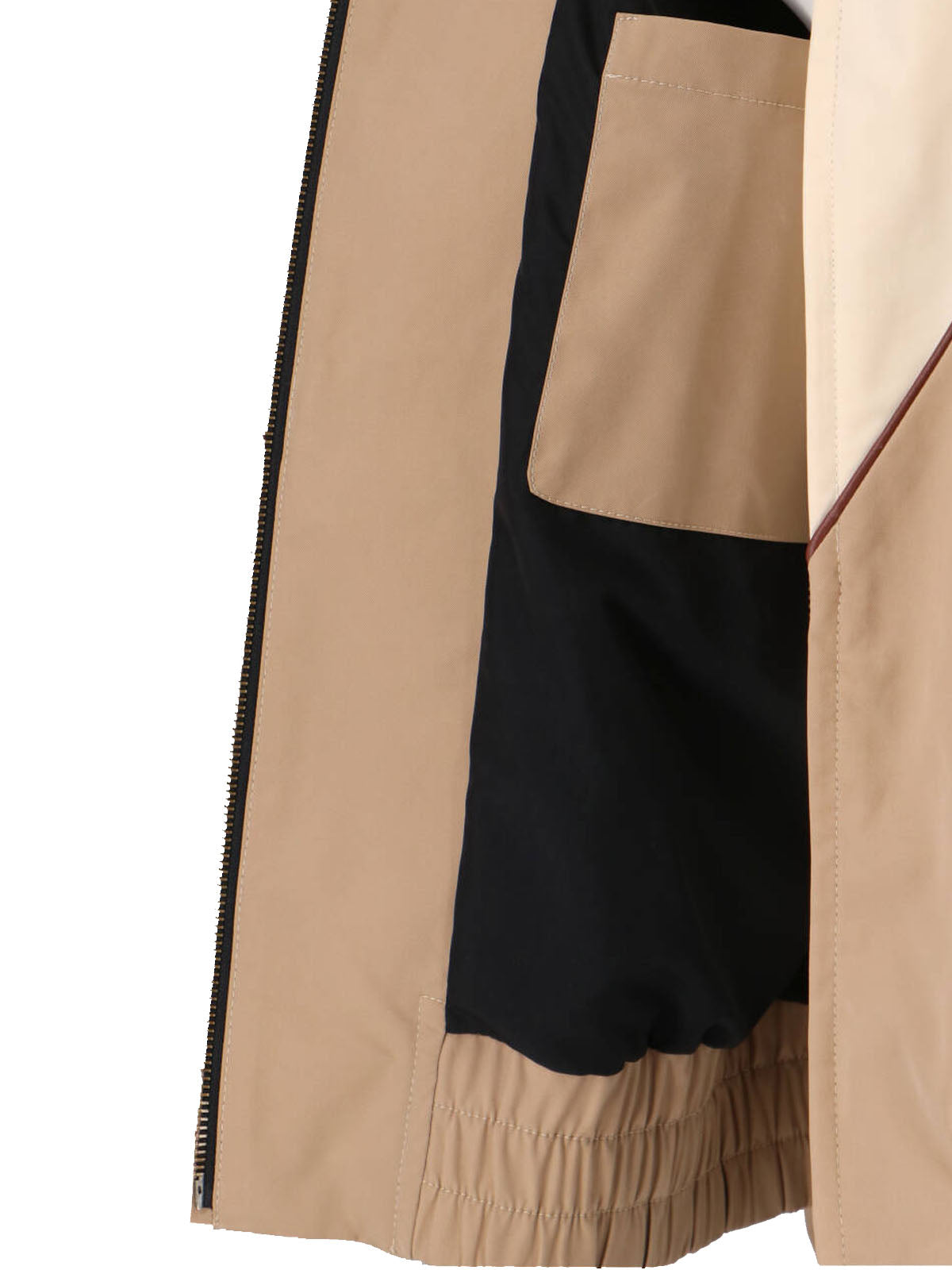 Beige Jacket With Structured Silhouette And Minimalist Design