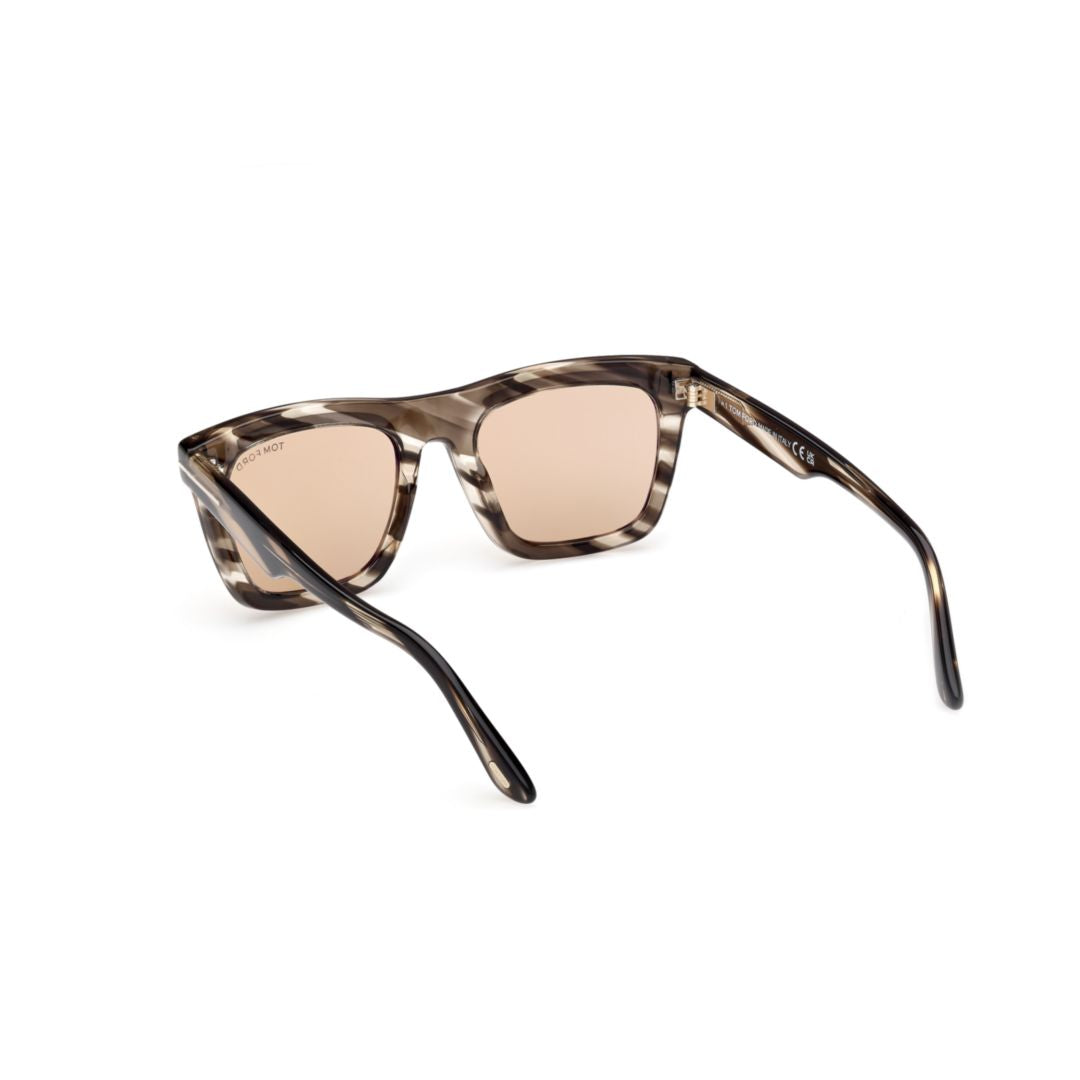 Ft1207 Tortoiseshell Square Frame Sunglasses