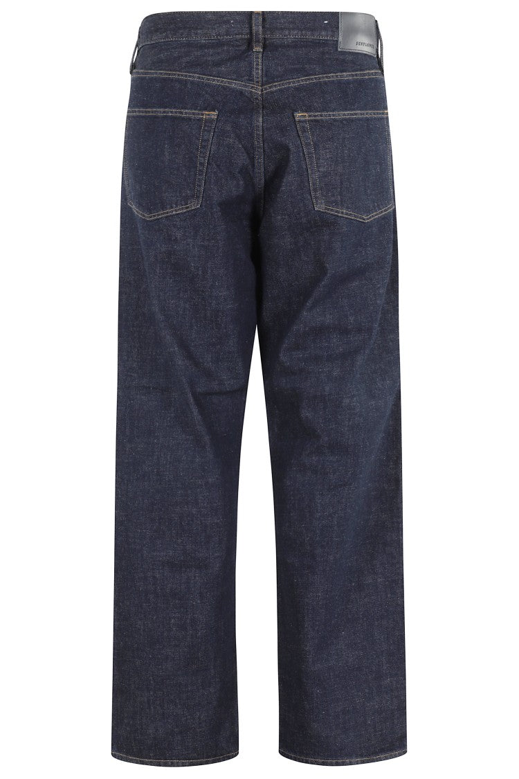 Loose-Fit Denim Blue Jeans