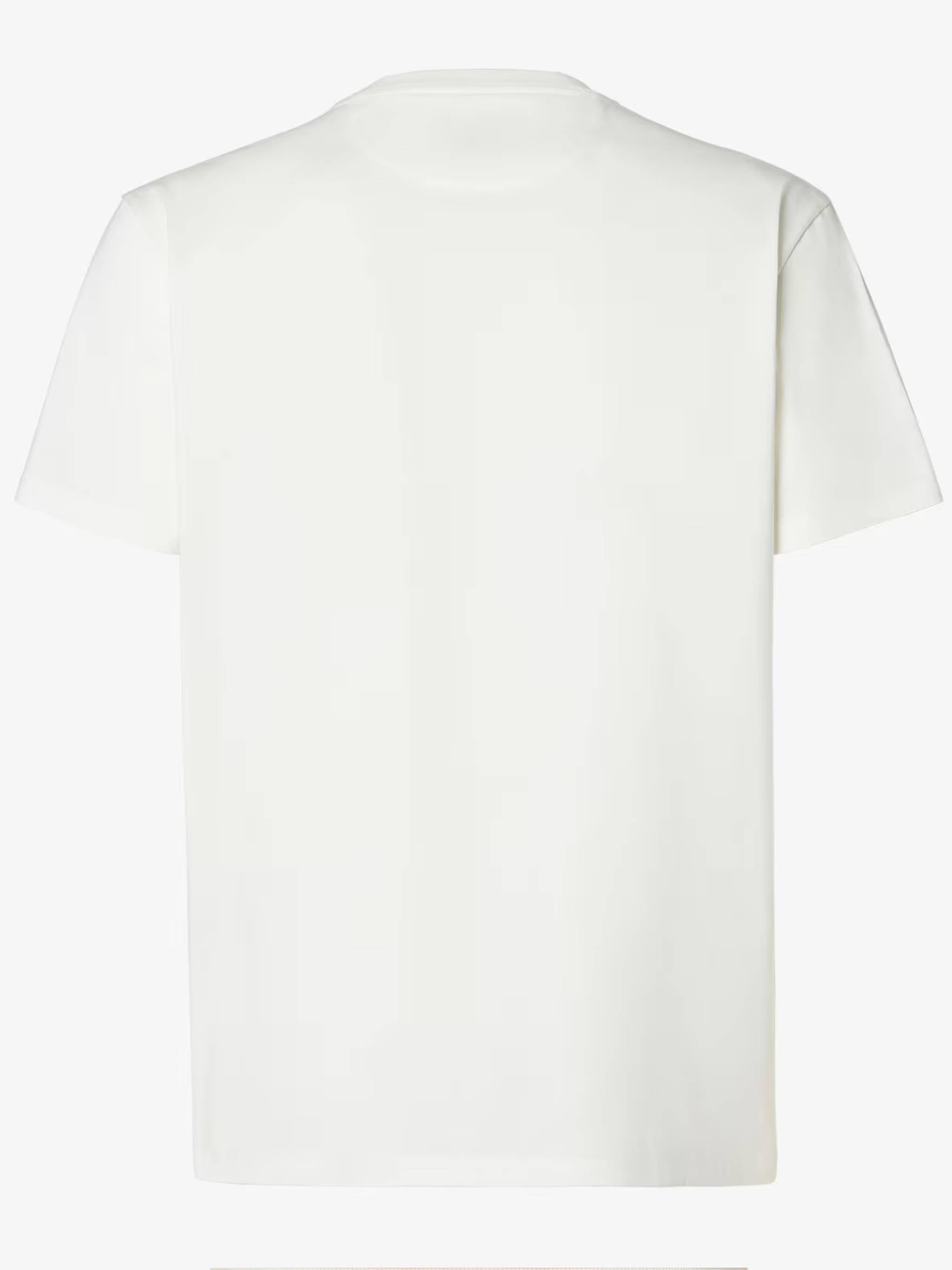 Short-Sleeved Crew Neck T-Shirt with Distressed Text Design