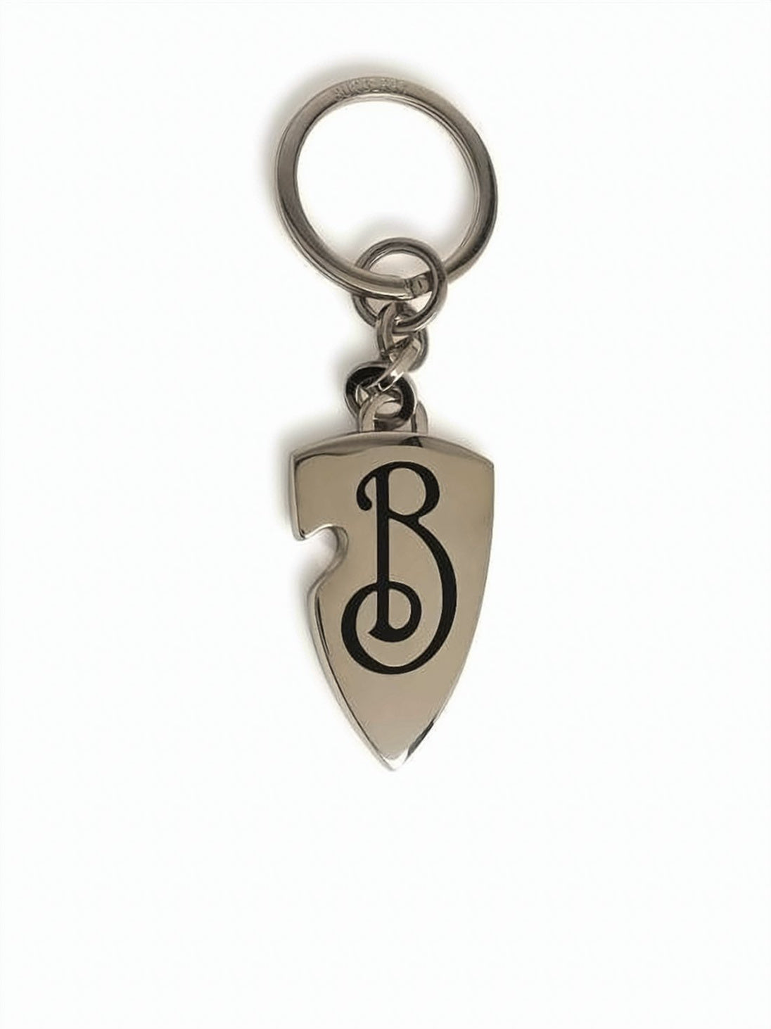 Shield-Shaped Yellow Brass Burberry Keyring