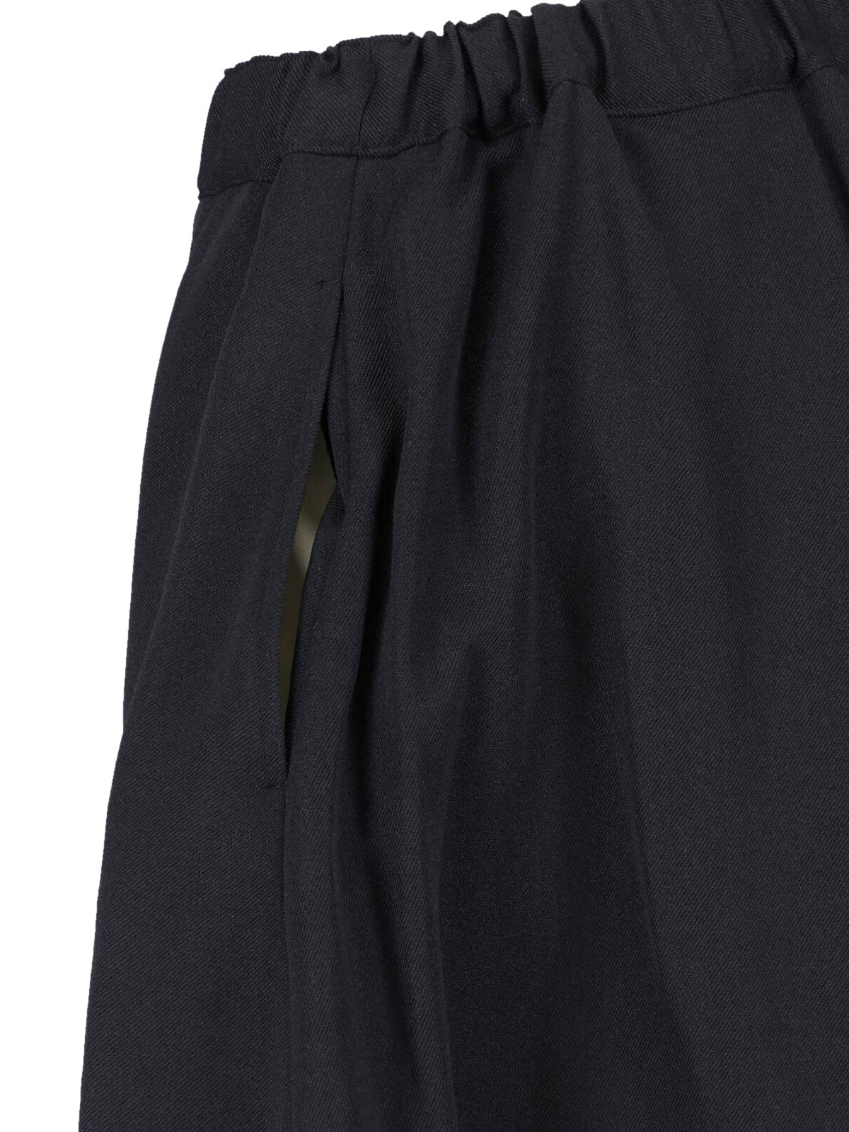 Black Asymmetrical Pleated Layered Skirt