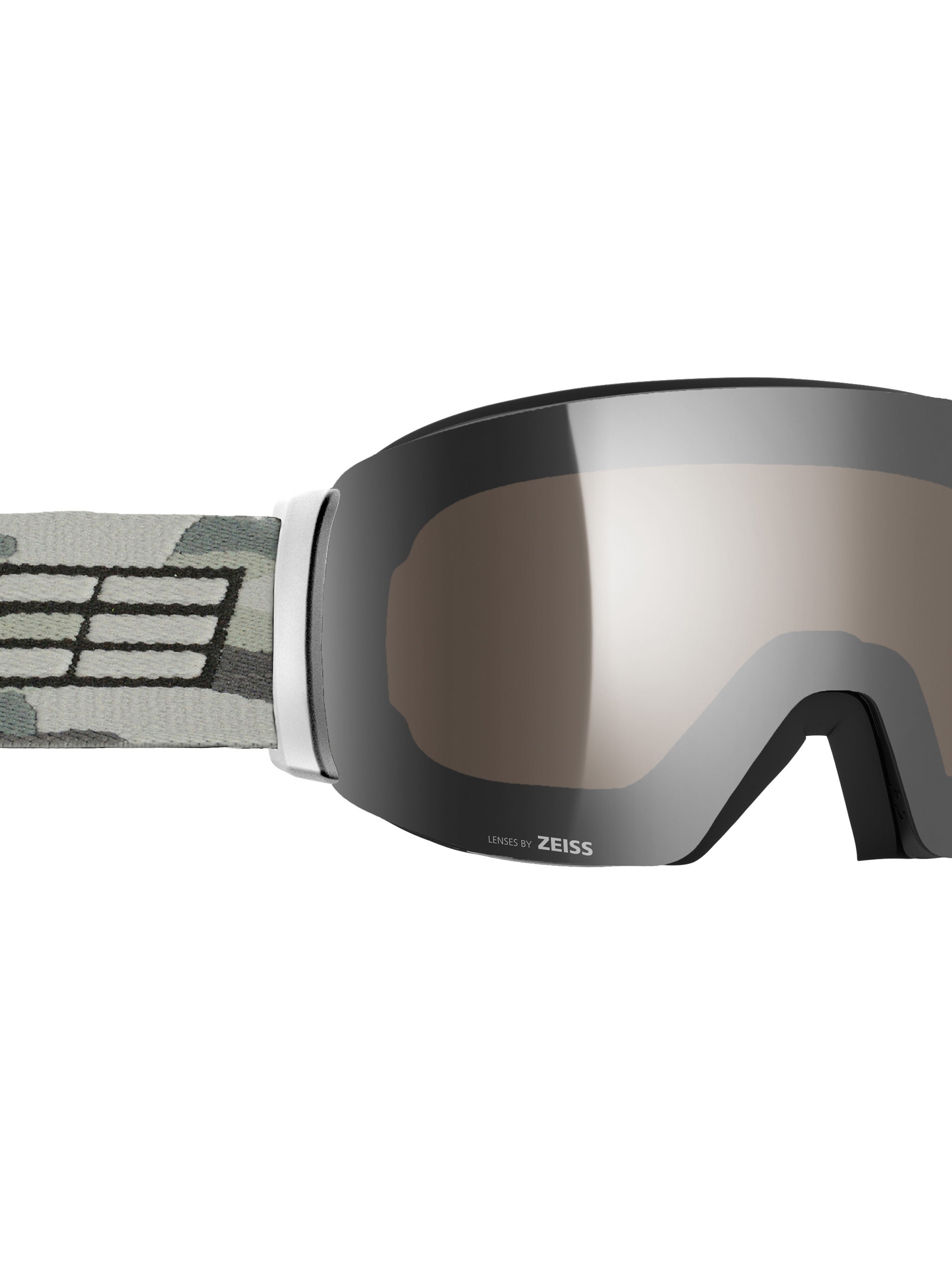 Black Wide Lens Reflective Ski Goggles