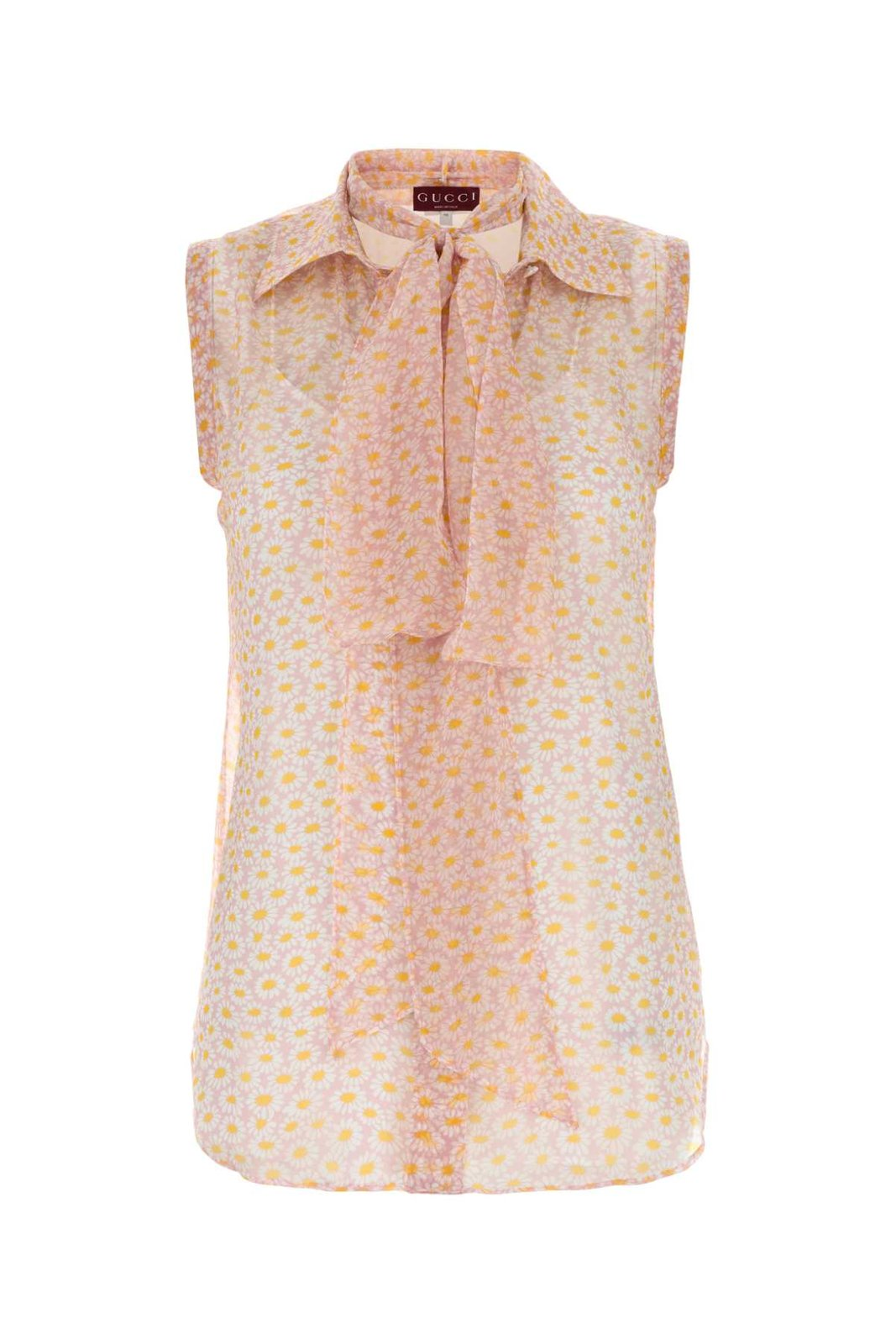 Semi-Sheer Sleeveless Blouse