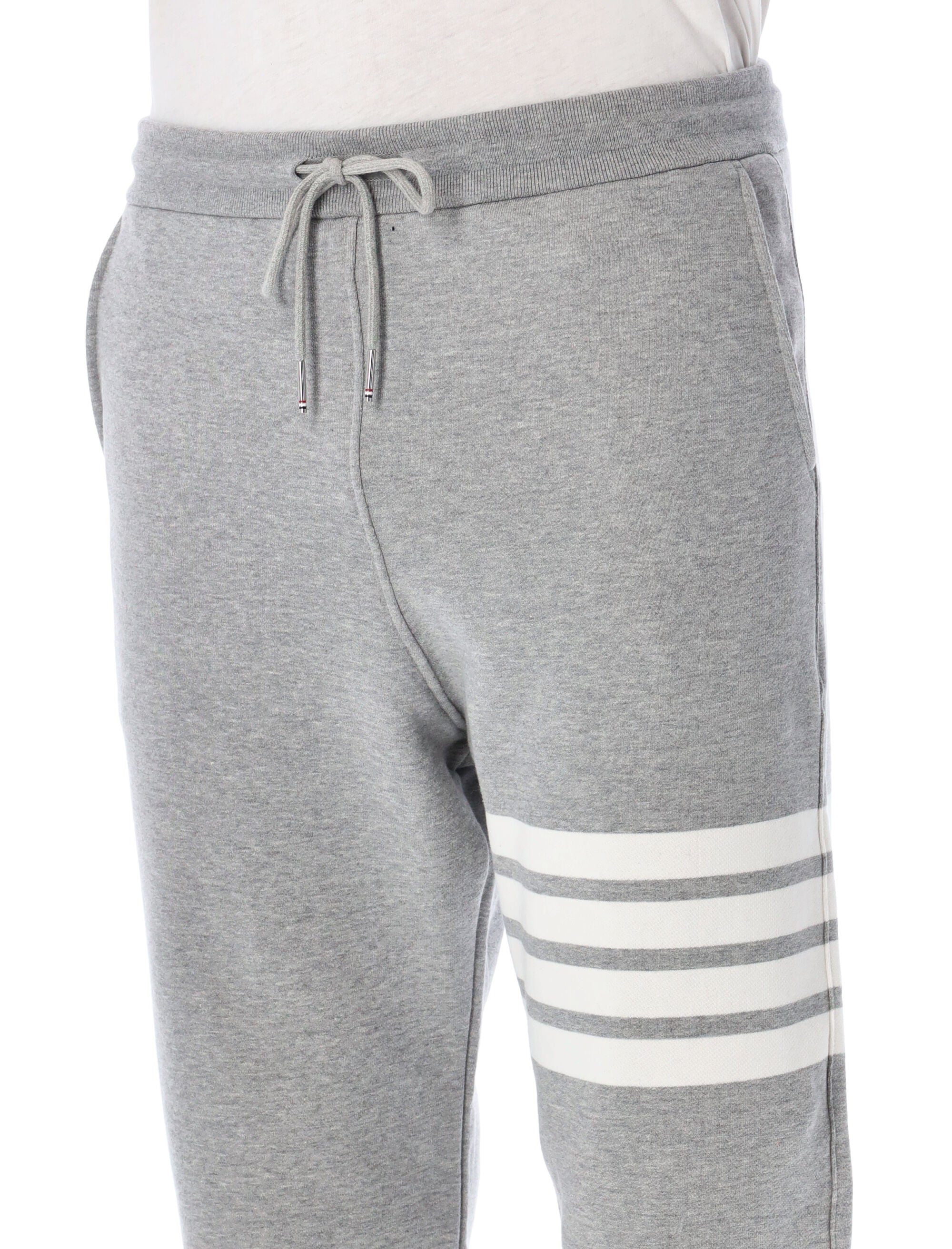 Fleece Sweatpants With Iconic Stripe Detail