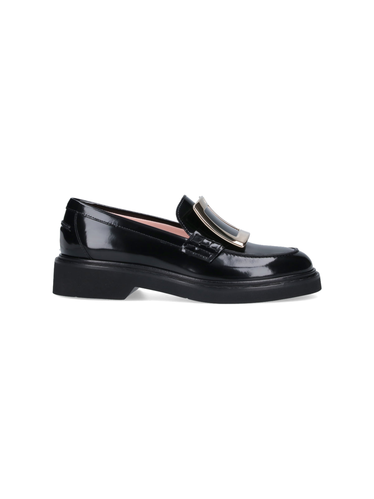 Black Patent Leather Slip-On Moccasins