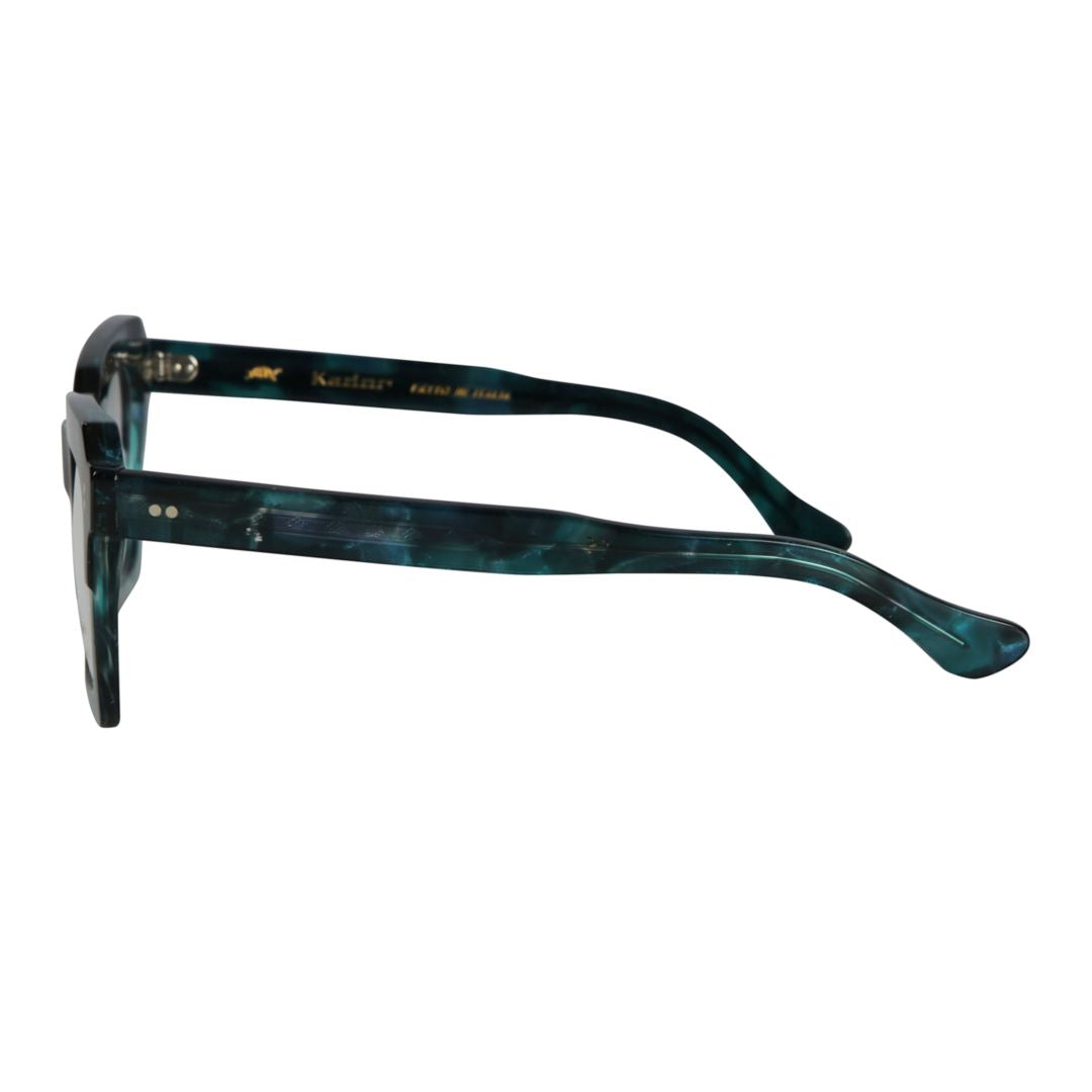 Kallima Oversized Square Frame Sunglasses with Marbled Pattern