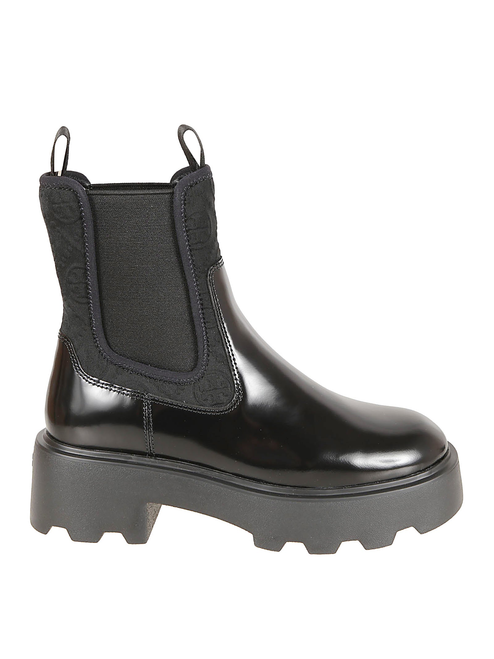 Glossy Finish Bovine Suede Boots