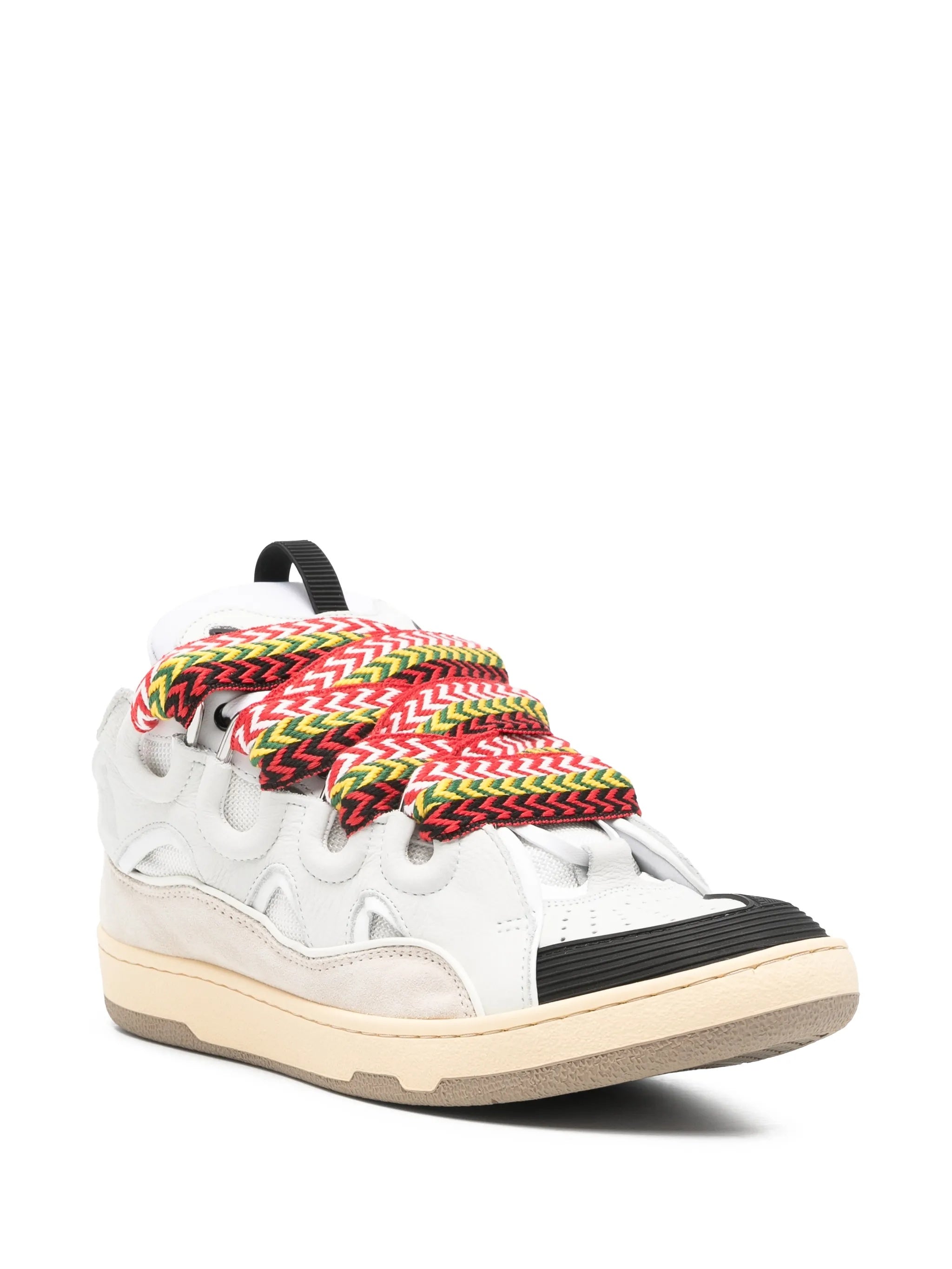 Black Curb Sneakers Multicolored Zigzag Sneakers