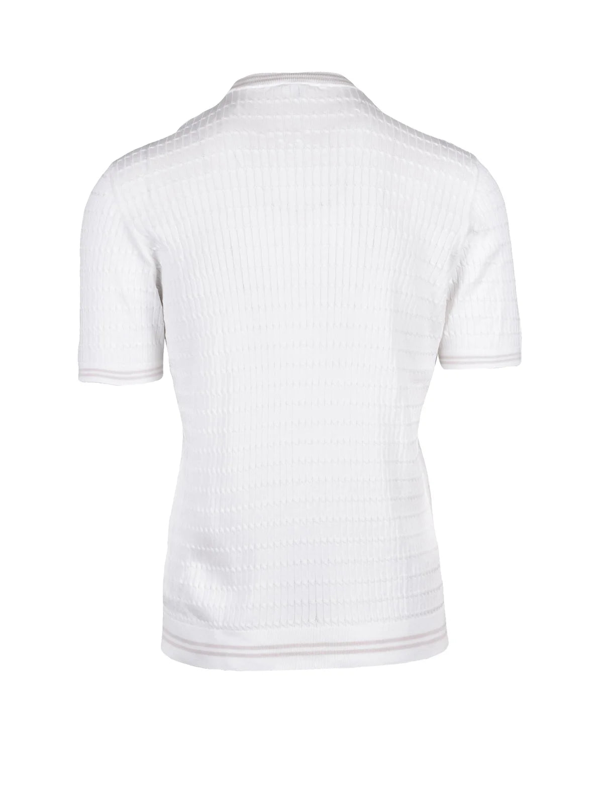 White Cotton Crew Neck Underlayer