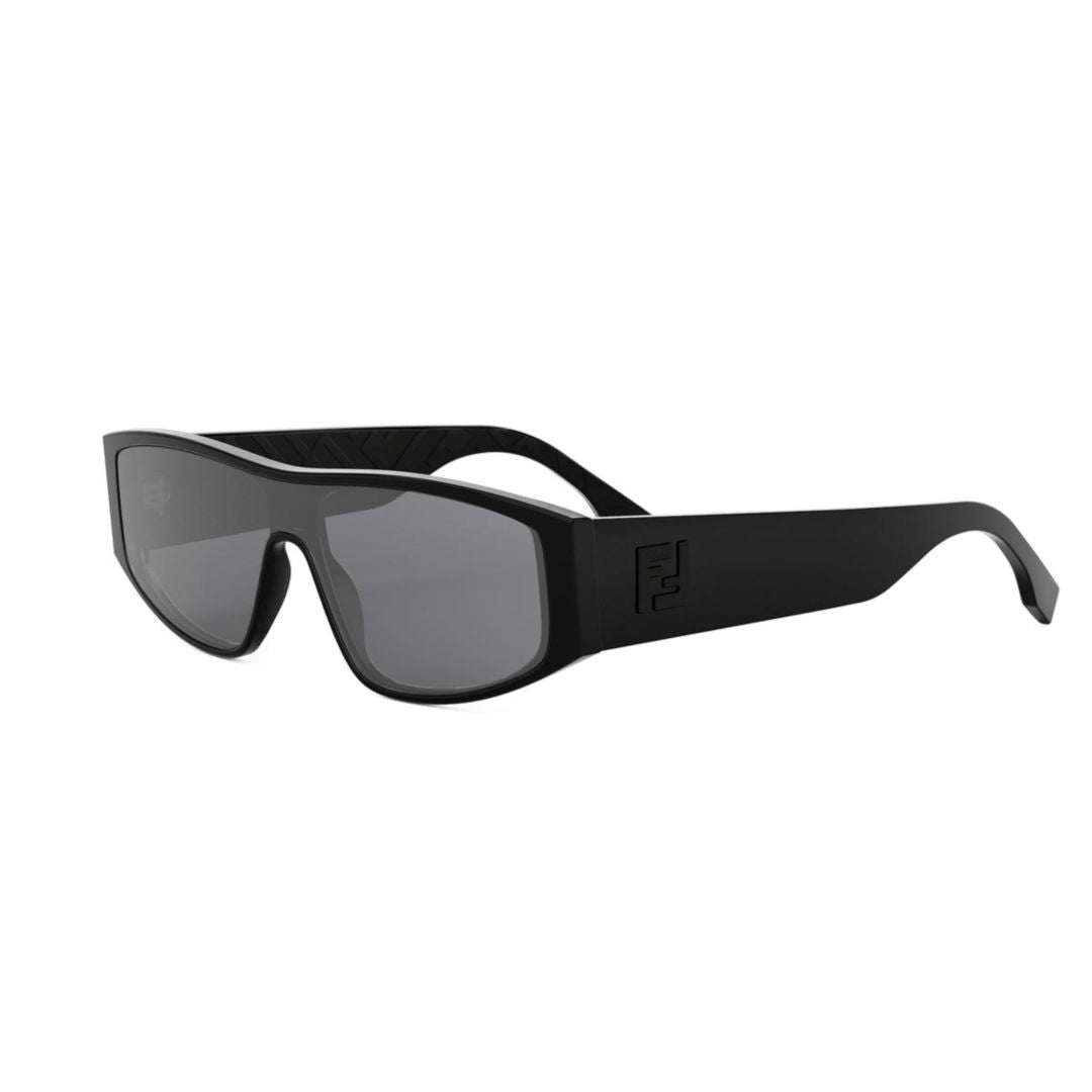 Fe40167i Matte Black Rectangular Frame Sunglasses