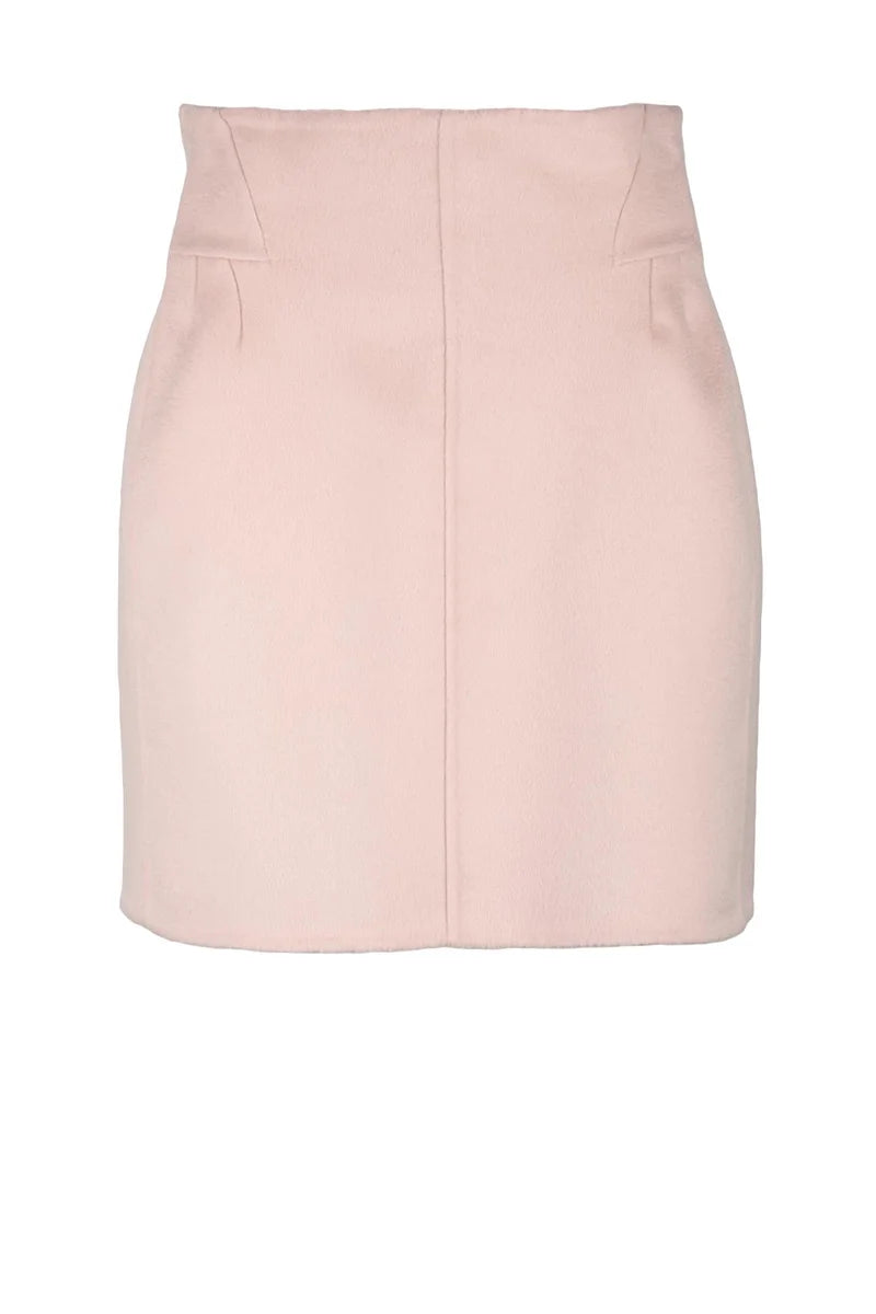 Flared Skirt Virgin Wool - Pink