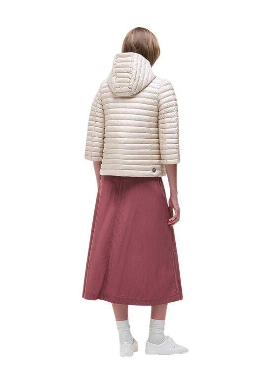 A-Line Quilted Cape With Fixed Hood