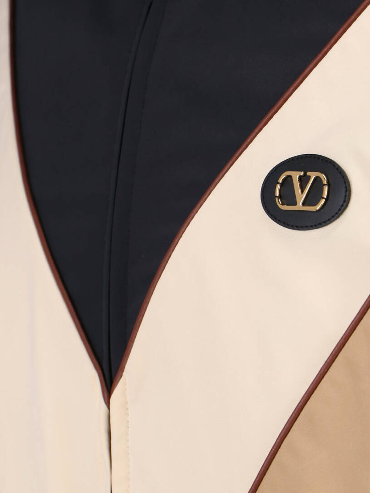 Beige Jacket With Structured Silhouette And Minimalist Design