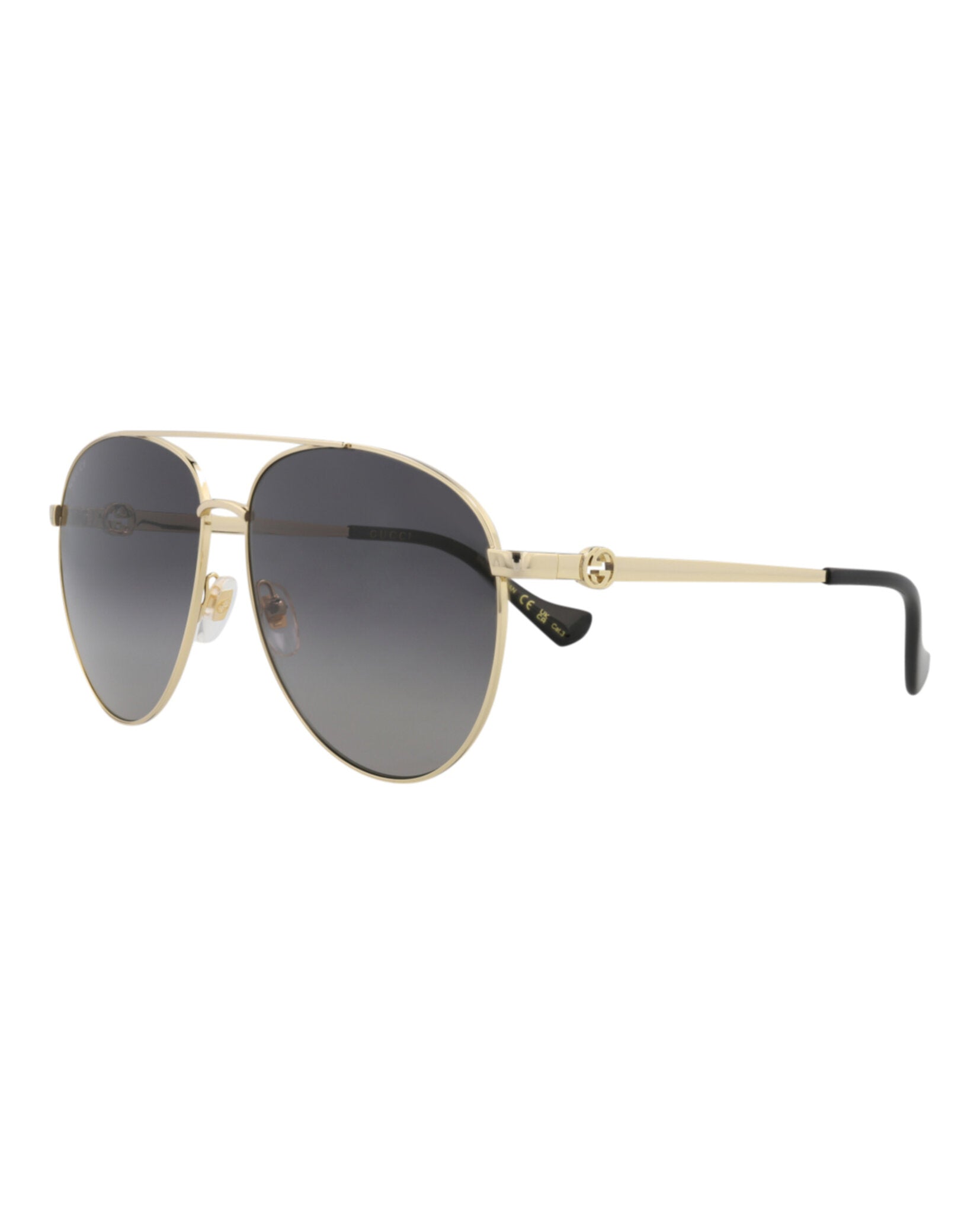 Aviator-Frame Metal Sunglasses
