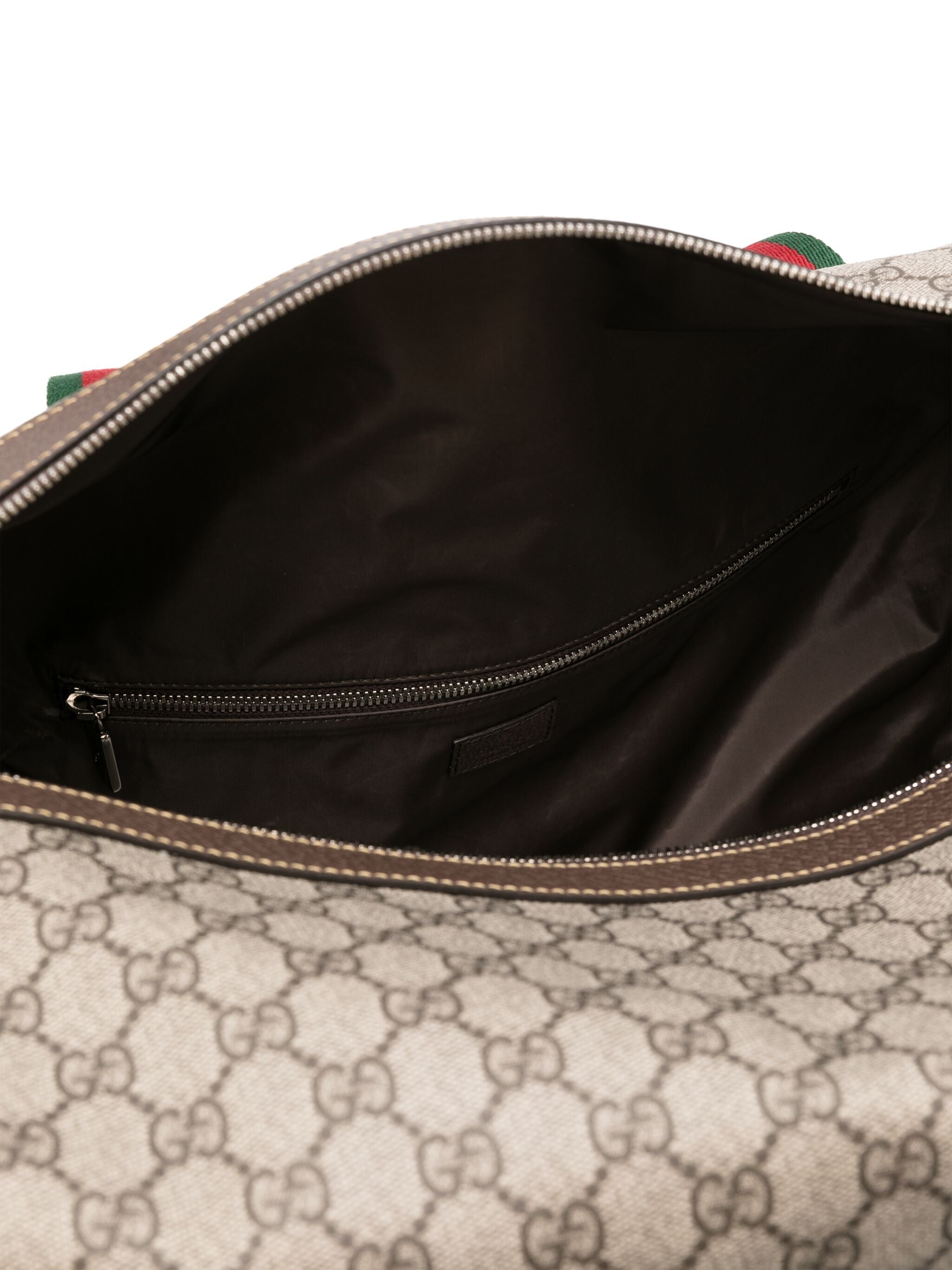 Beige GG Canvas Pattern Duffle Bag