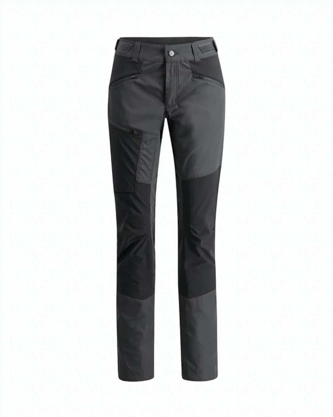 Straight-Fit Two-Tone Pants With Reinforced Patches