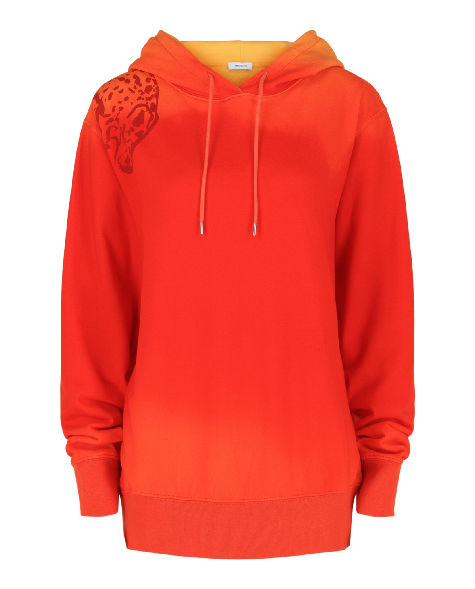 Sunset Print Cotton Hoodie