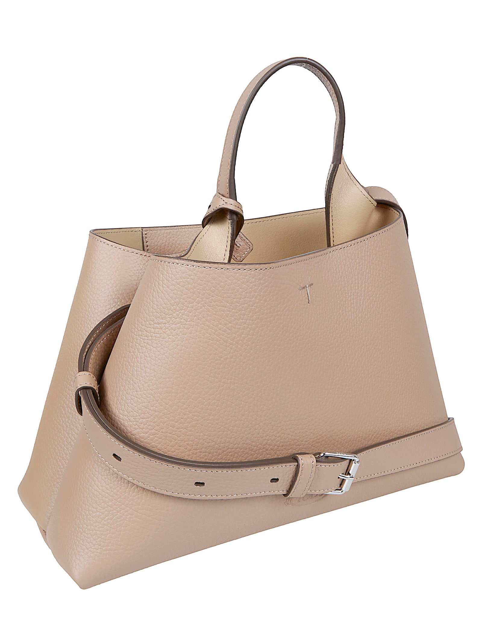 Pebbled Calfskin Shoulder Bag