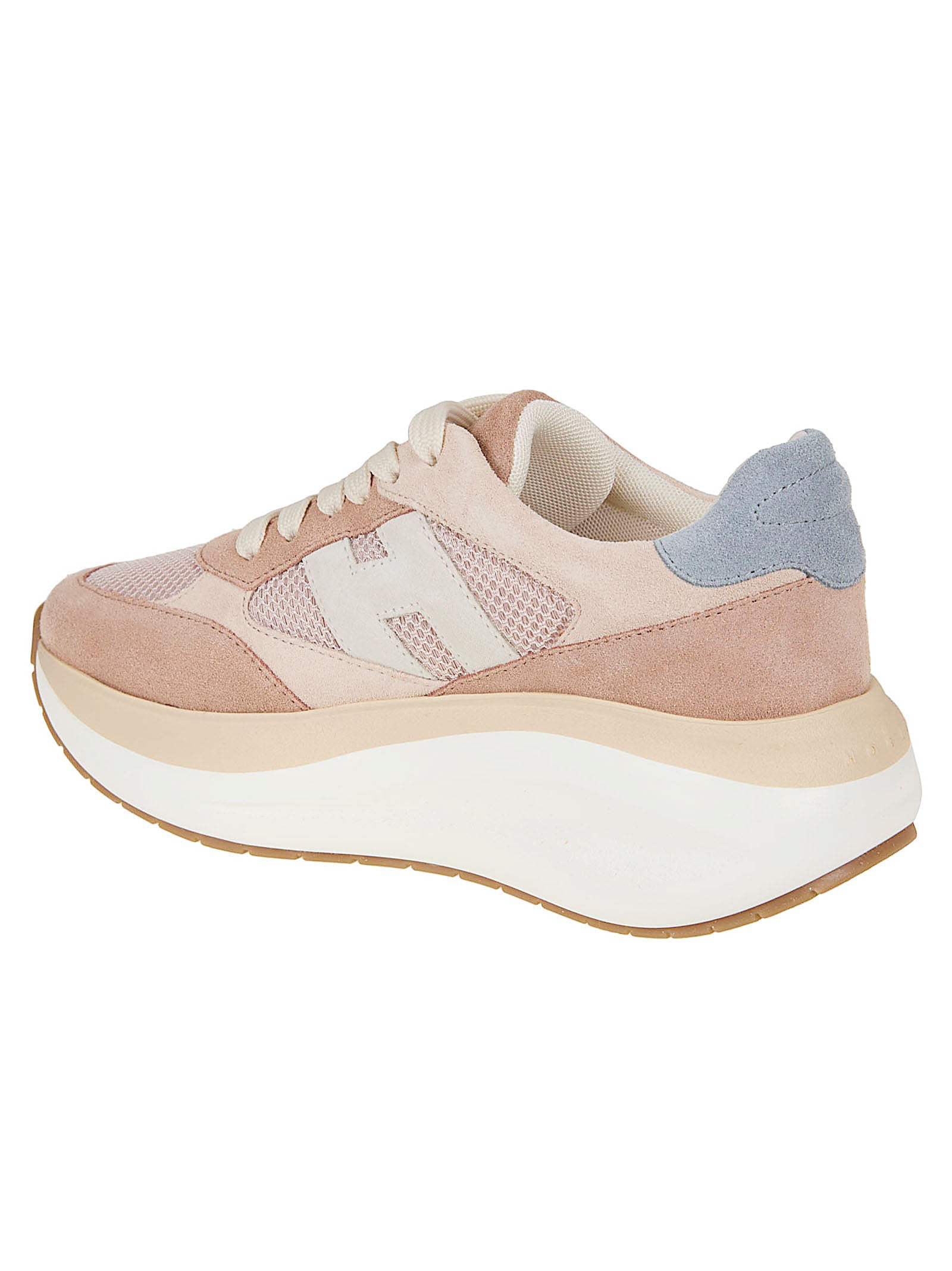Calfskin Sneakers with Suede and Mesh Elements