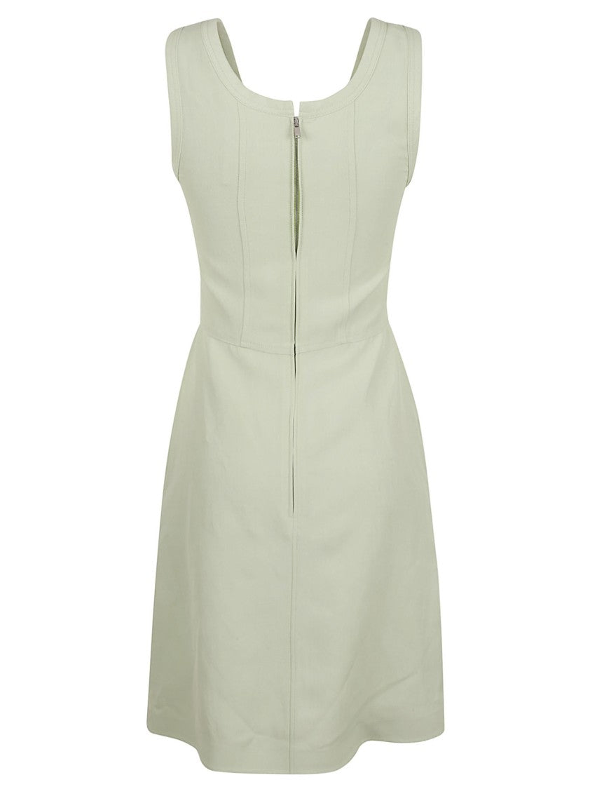 Fitted Bodice Dress With Flared Skirt